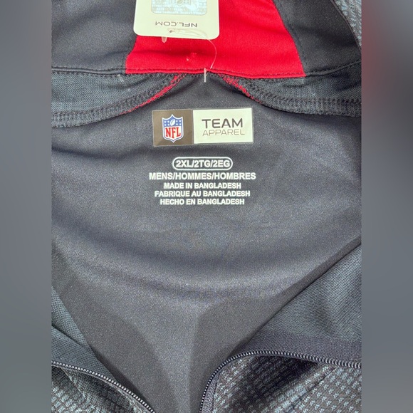 NFL Houston Texans Sweater Team Apparel Pullover 1/4 Zip Sweatshirt Mens Sz 2XL - Picture 4 of 7